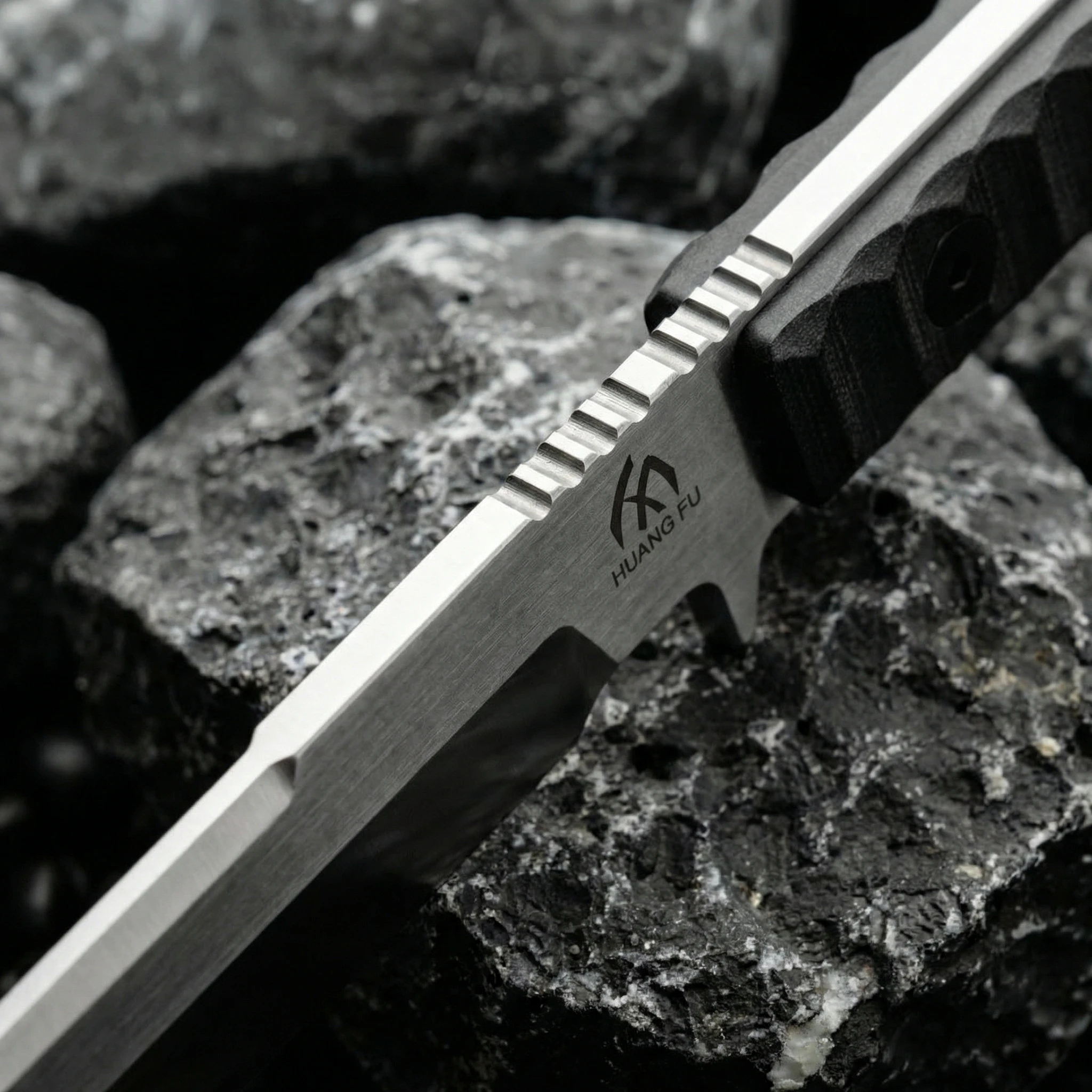 Cuchillo fijo acero exterior para supervivencia y camping - imagen 3