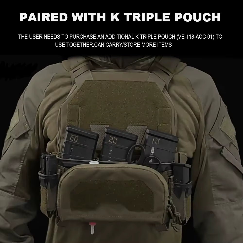 Portacargadores MOLLE camuflaje táctico multicalibre Airsoft Militar - imagen 4