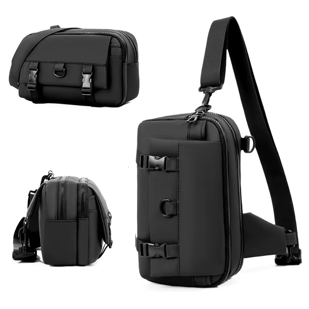 Bolso táctico de pecho bandolera oculta para estuche de pistola - imagen 5