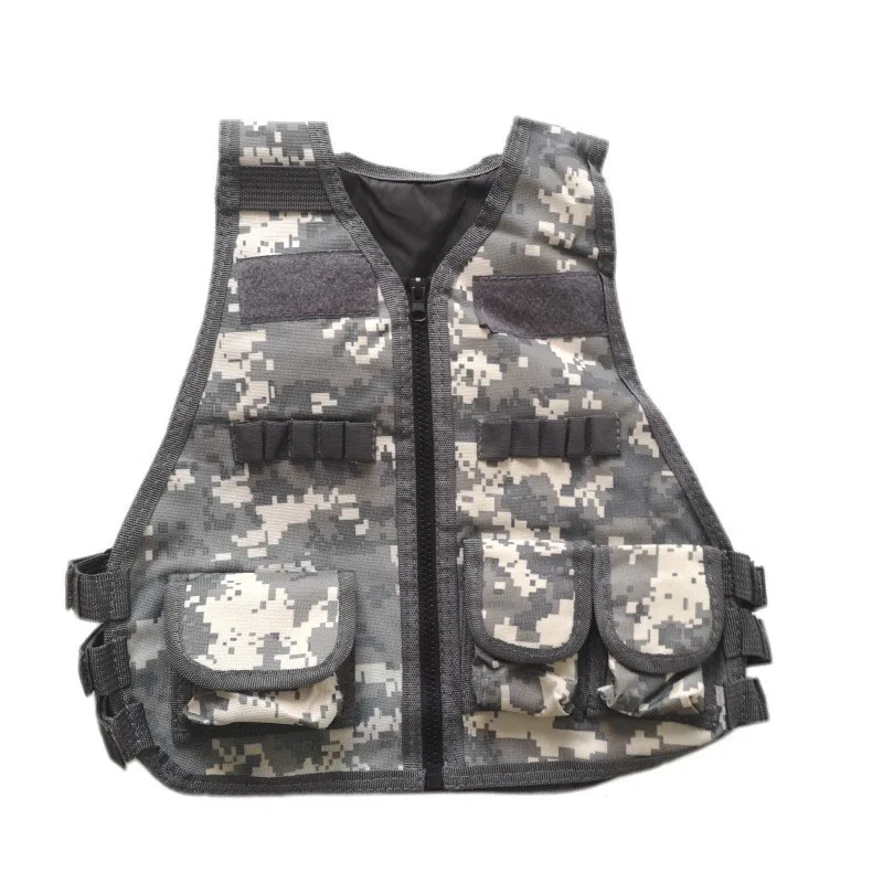 Chaleco táctico infantil de camuflaje transpirable con bolsillos - imagen 4