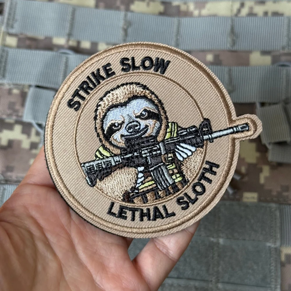 Parche táctico Strike Slow Morale para mochila velcro gancho-bucle - imagen 3