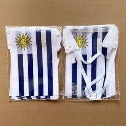 Banderín de señalización Uruguay en hilo – guirnalda decorativa