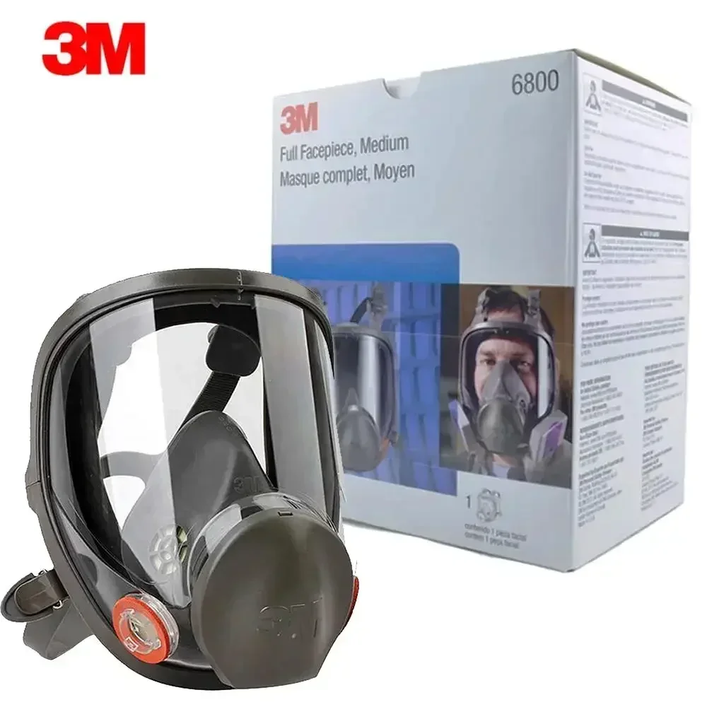 3M máscara antigás de cara completa respirador para gases y polvo - imagen 5