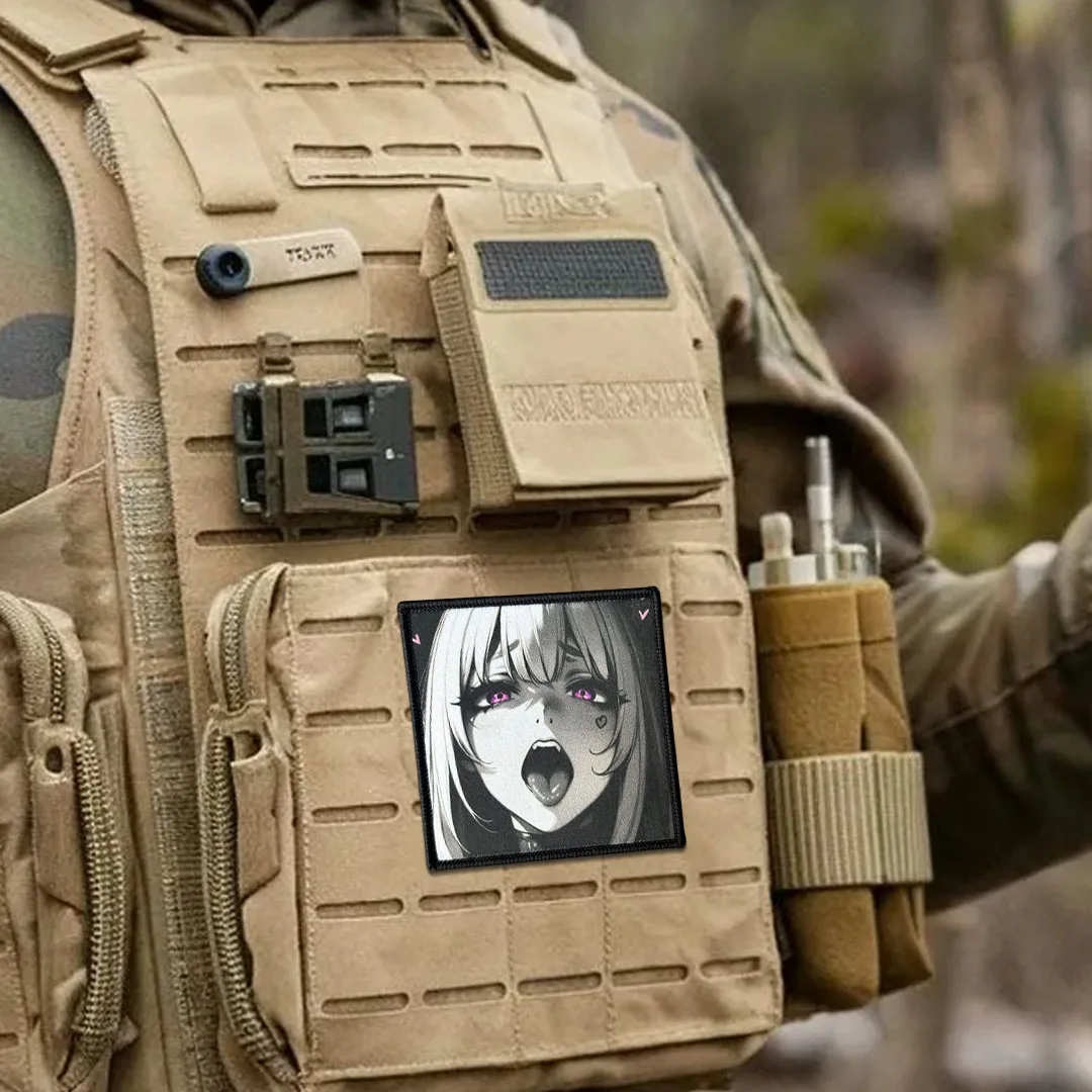 Parche táctico anime waifu morale con velcro para airsoft EDC - imagen 2