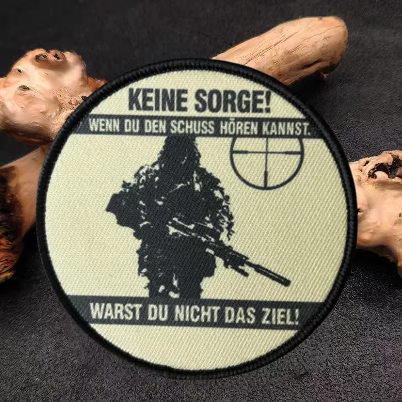 Parche táctico Bundeswehr con sistema de fijación