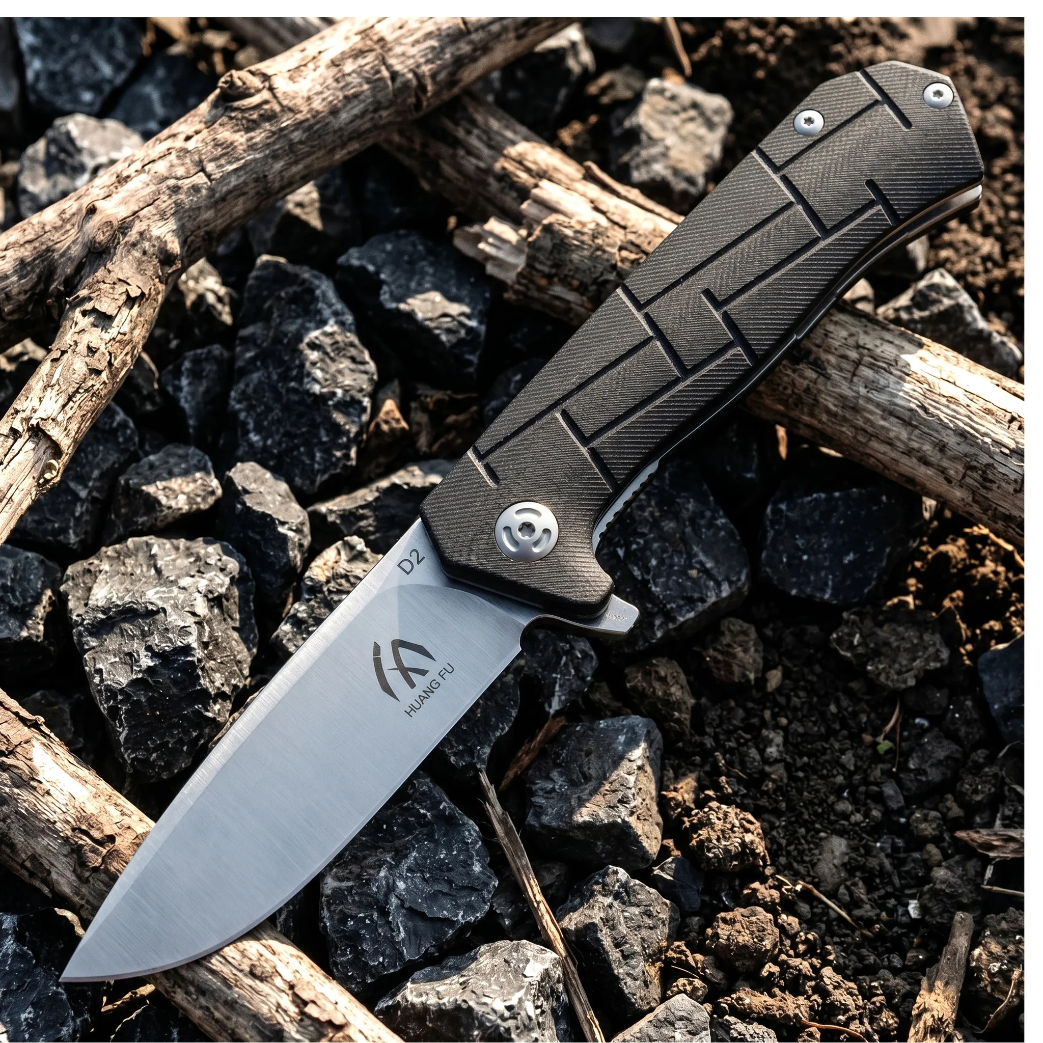 Cuchillo plegable táctico G10 multifunción para aire libre