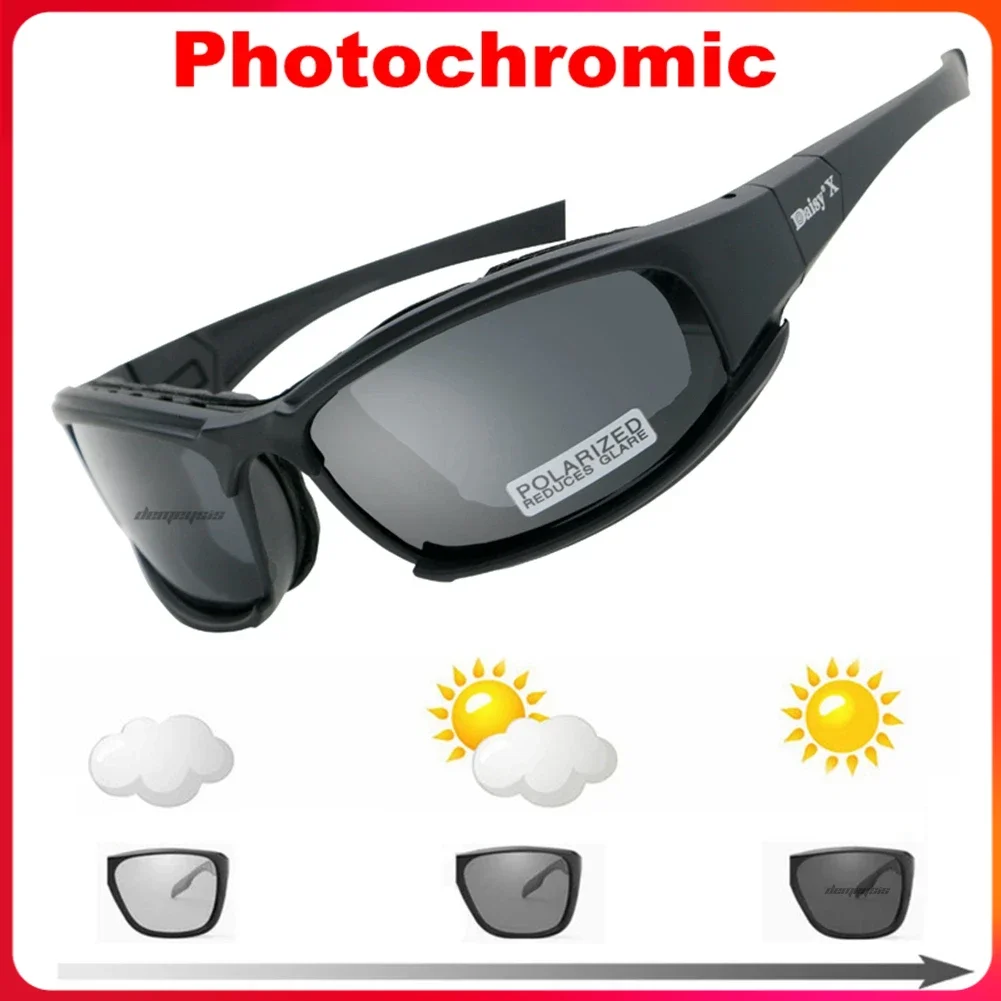 Gafas tácticas fotocromáticas con 4 lentes para Airsoft y tiro - imagen 4