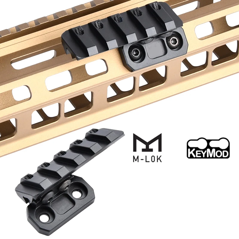 WADSN Soporte táctico para linterna en riel Picatinny, M-LOK/KeyMod