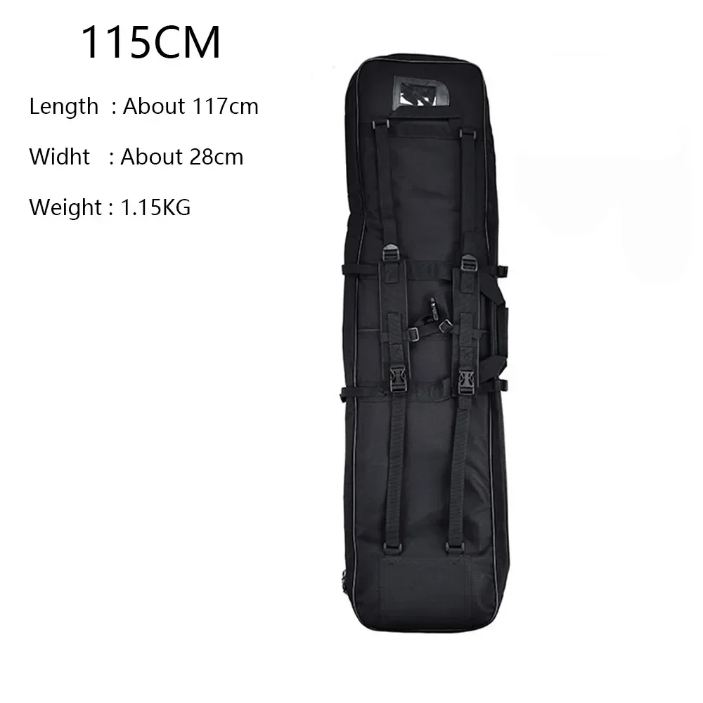 Funda táctica doble para rifle – Transporte exterior con bolsa para pistola - imagen 4