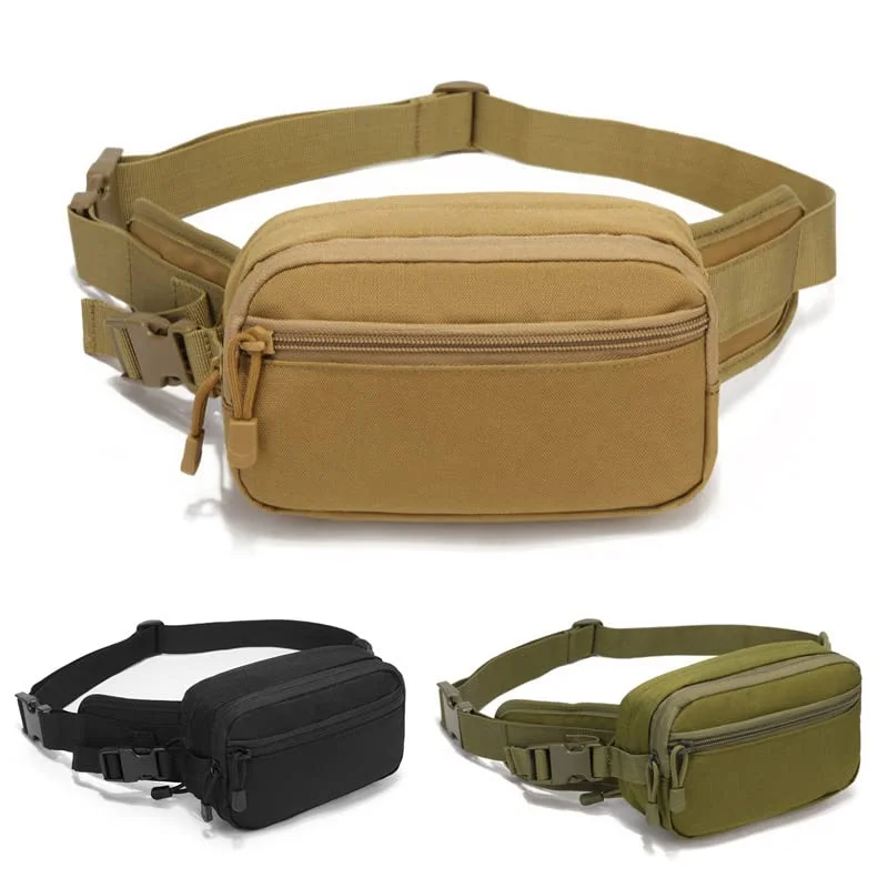 Riñonera táctica MOLLE de camuflaje para exteriores