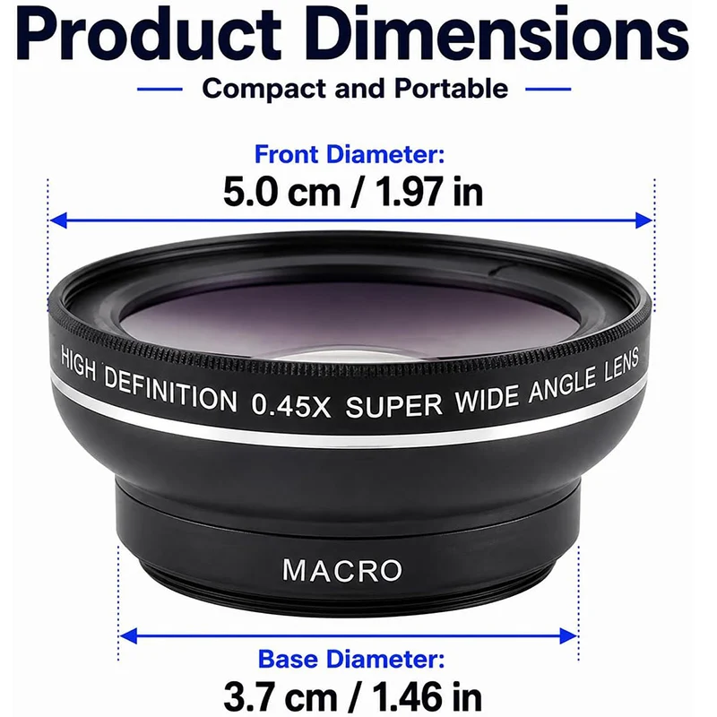 Lente gran angular y macro 2 en 1 para móvil con clip universal - imagen 3