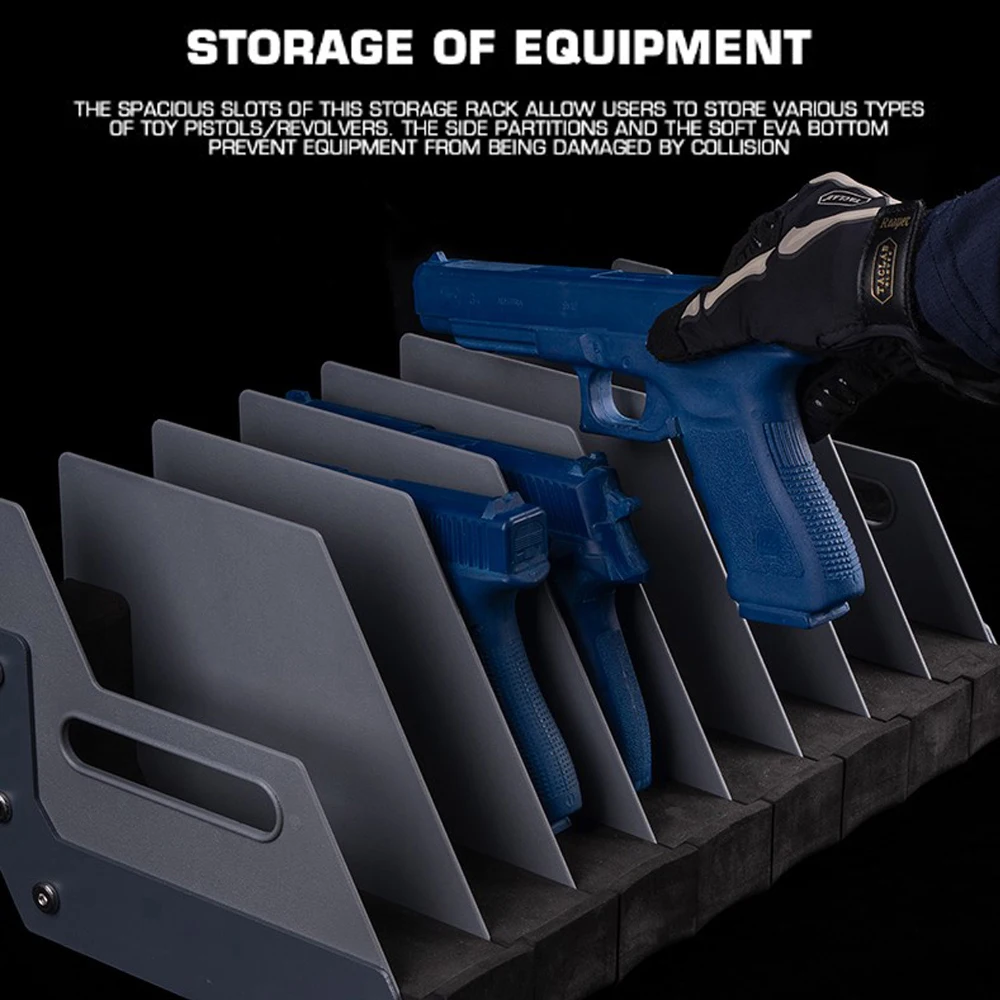 Soporte pistola Airsoft Glock SIG Beretta para vitrina táctico - imagen 5
