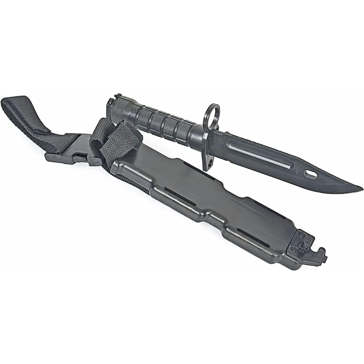 Cuchillo de entrenamiento de goma con funda y hoja fija - imagen 5