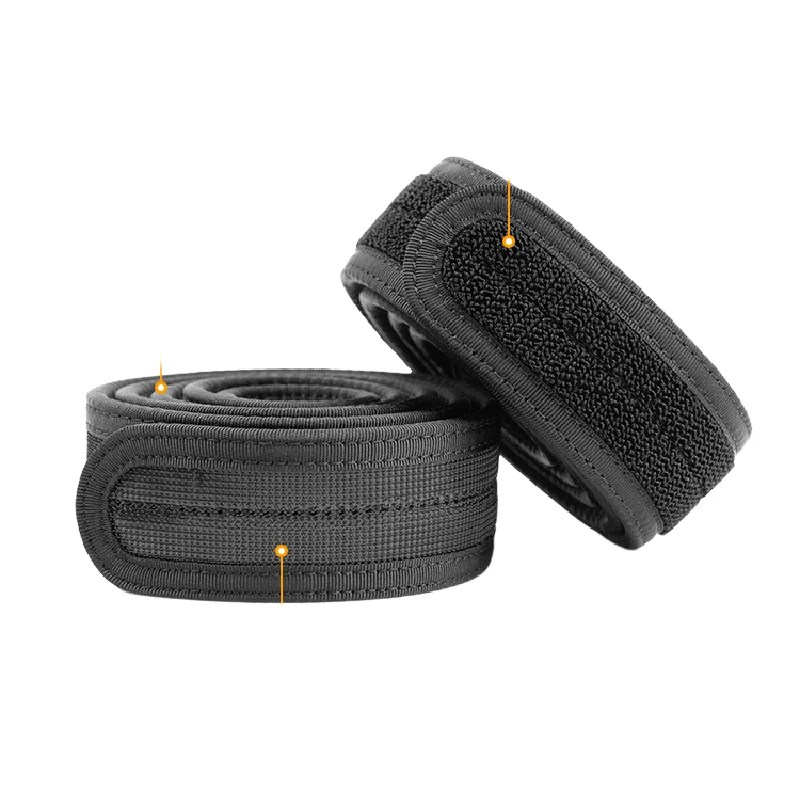 Cinturón táctico de nailon ajustable corto con velcro interior