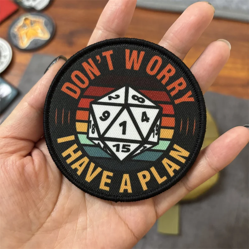Parche táctico Don't Worry I Have A Plan – Moral bordado - imagen 4