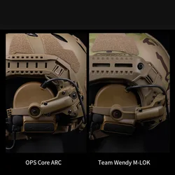 VULPO Soporte auriculares casco táctico M-LOK compatible Comtac III