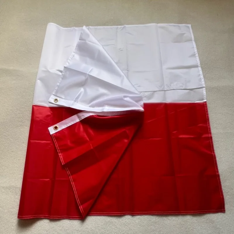 Bandera militar Polonia UE blanca y roja resistente para exterior - imagen 4