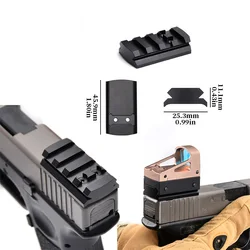 Placa montaje riel Picatinny pistola – base universal para punto rojo