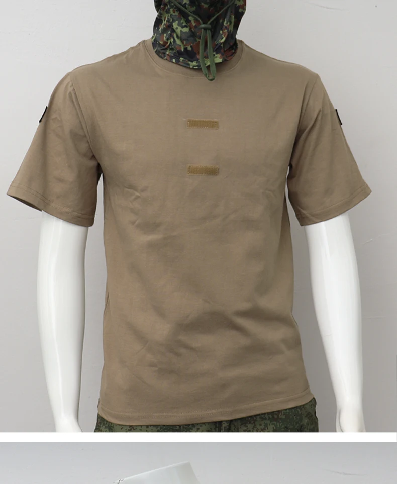 Camiseta militar alemana de algodón, táctica manga corta - imagen 5