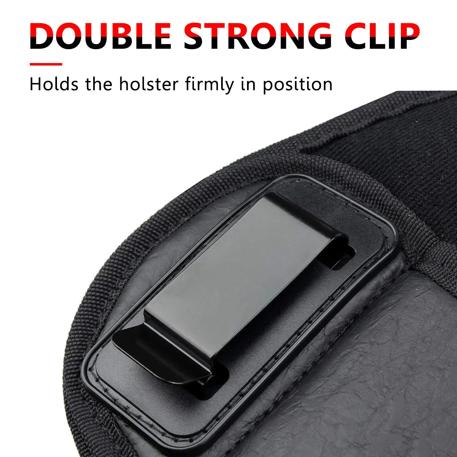 Perfil lateral de la funda mostrando ocultación