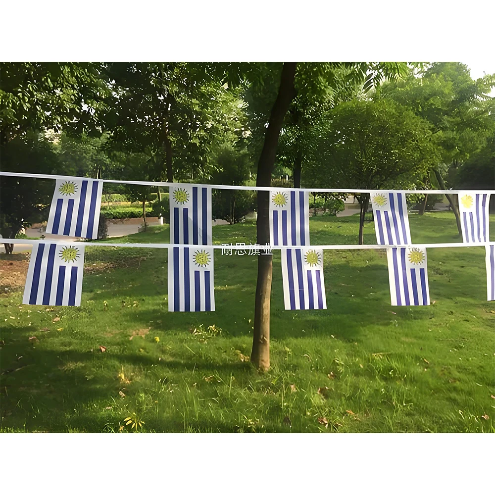 Banderín de señalización Uruguay en hilo – guirnalda decorativa - imagen 2