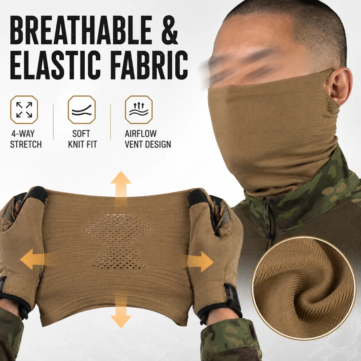 Venom V3 Protector de Cuello Táctico con Malla Metálica Desmontable - imagen 4