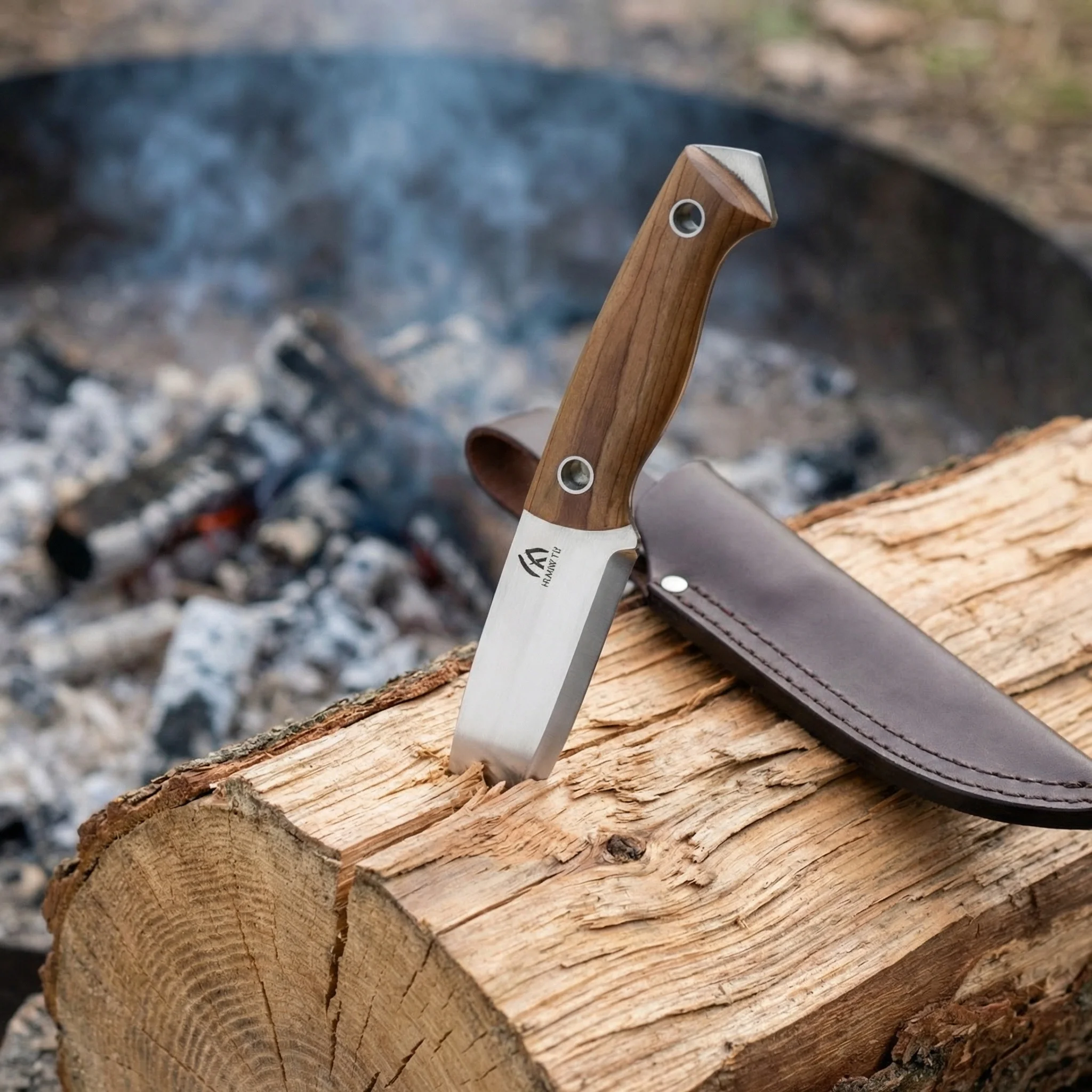 Mango ergonómico de madera para un agarre estable