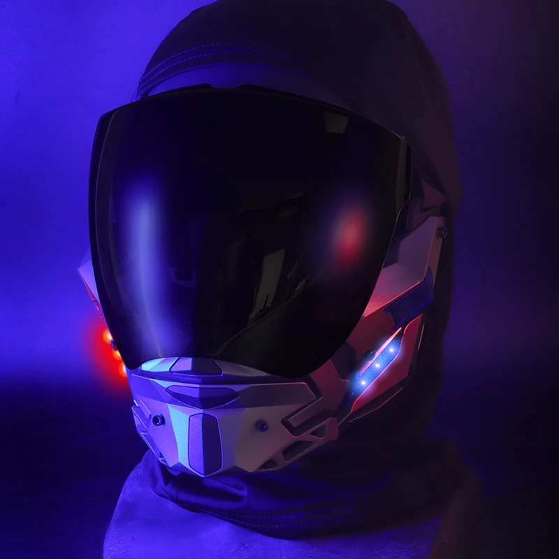 Máscara táctica nocturna media cara completa para Airsoft y Paintball - imagen 2