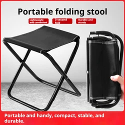 Taburete plegable ligero de aluminio para camping y pesca