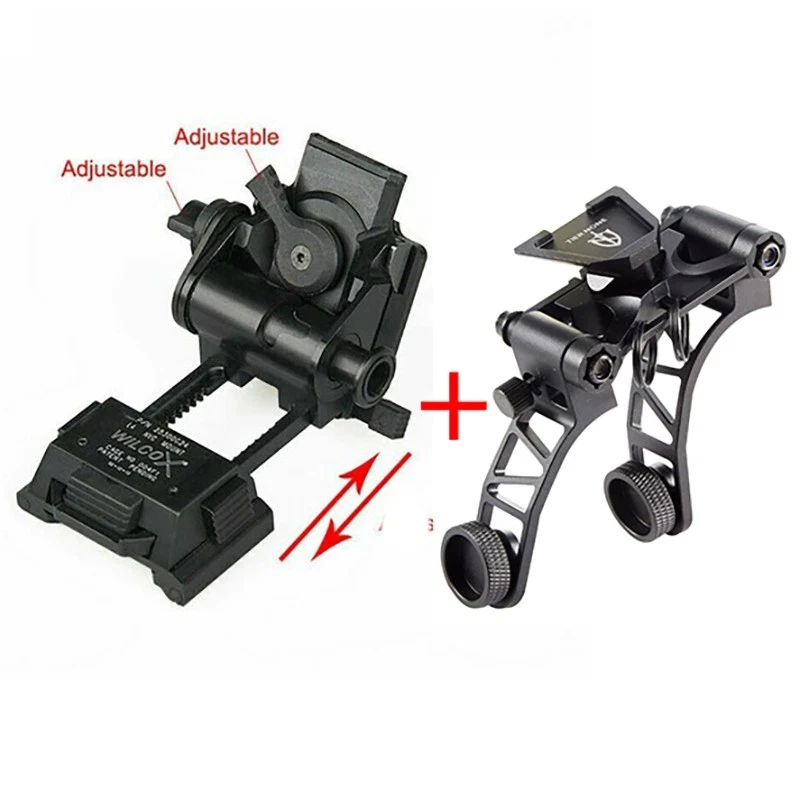 L4G24 Soporte casco NVG metálico con brazo doble PVS28 Gen3 para PVS14