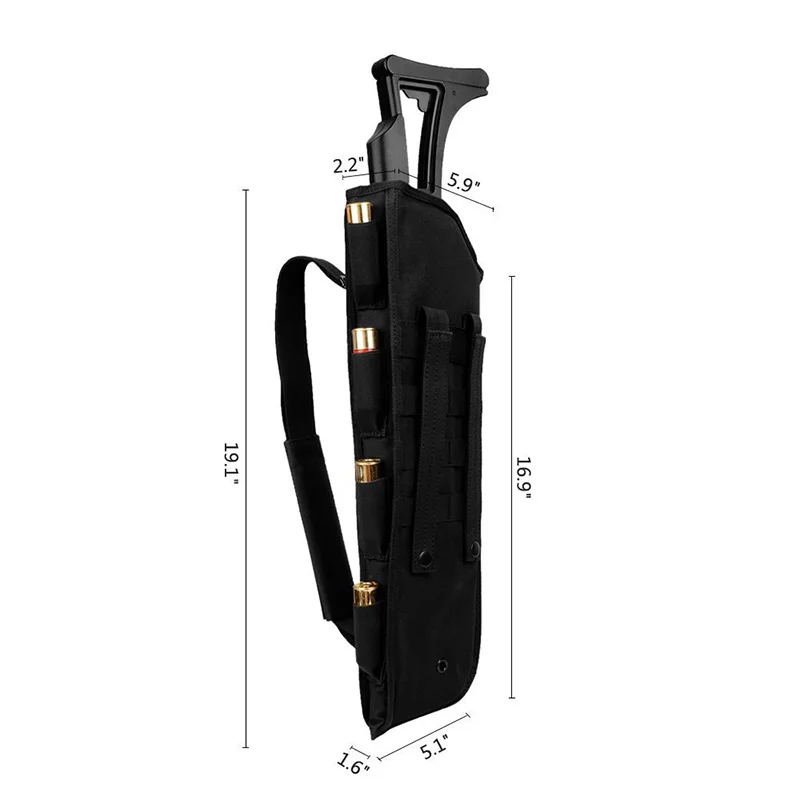 Funda táctica para rifle MOLLE: airsoft, paintball y escopeta - imagen 3