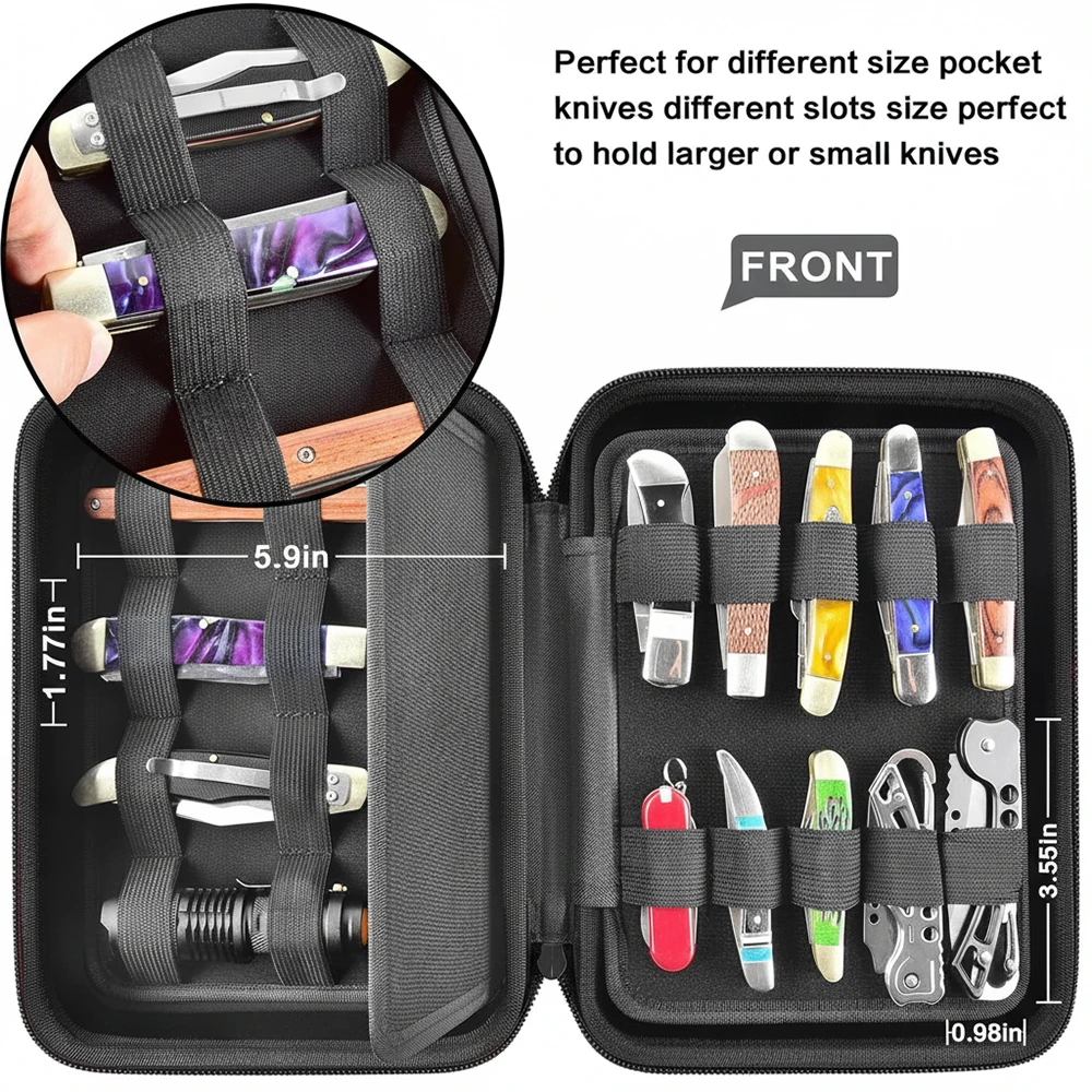 Estuche para cuchillos plegables ripstop, bolsa táctica