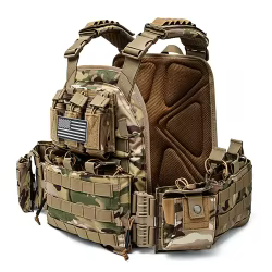 Chaleco Táctico MOLLE Camuflaje – Multicam para Caza y Operaciones