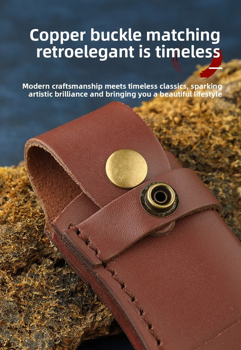 Estuche de cuero para transportar seguro