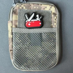 Parche táctico PVC de insignia moral con velcro para brazalete