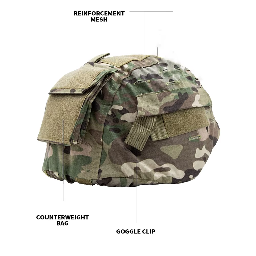 MICH 2000 funda casco táctico con bolsa contrapeso y orificio gafas - imagen 4