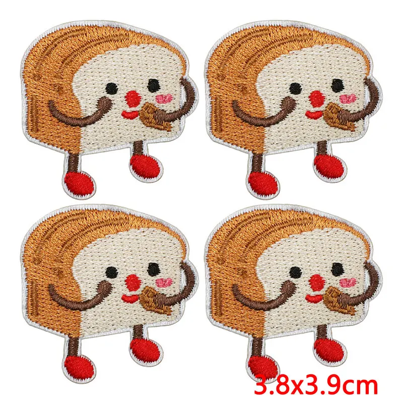 Parche bordado termoadhesivo alimentos dibujos animados para chaquetas - imagen 2