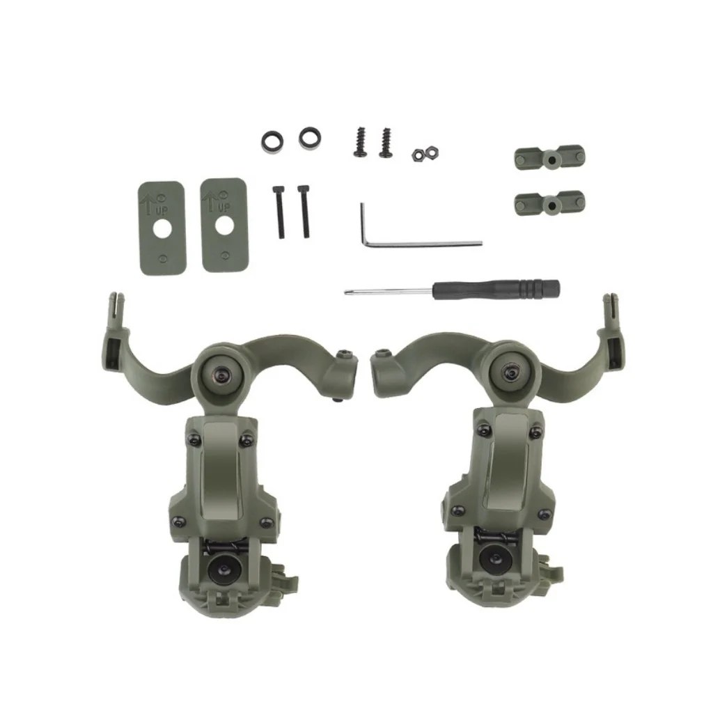 Adaptador de audífonos para casco táctico ARC Track M-LOK OPS giratorio