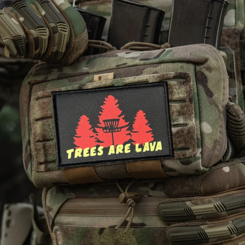 Parche táctico bordado Are Lava árboles – para molle y brazalete