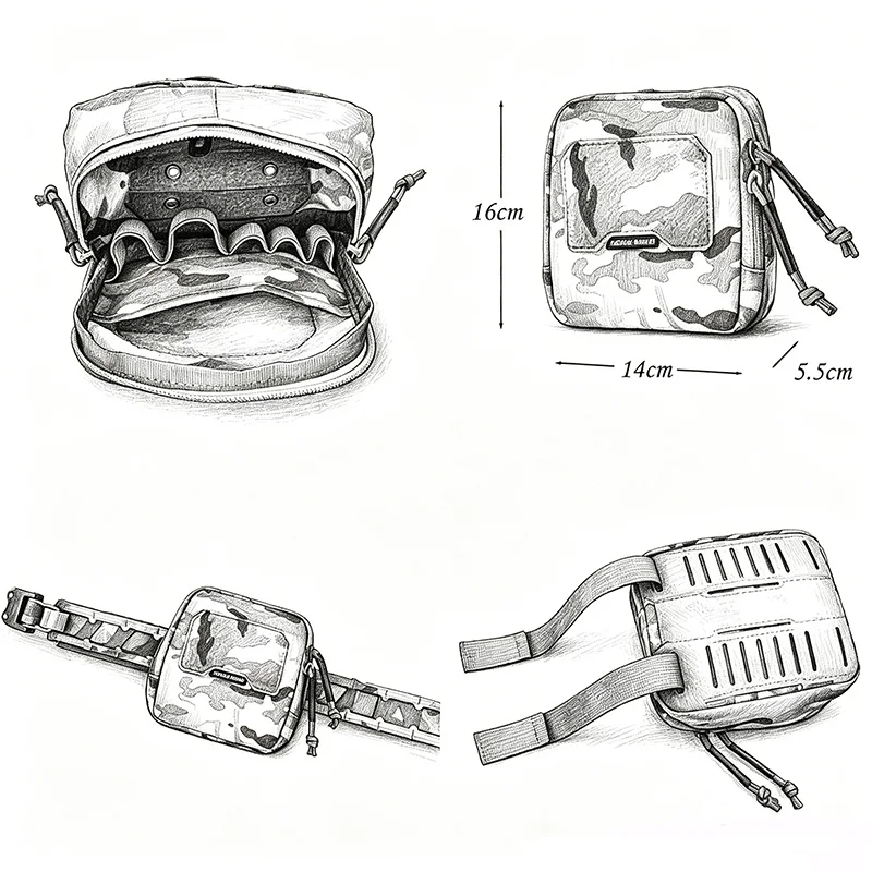 Agilite GP bolsa táctica NVG de nailon plegable para exterior - imagen 2