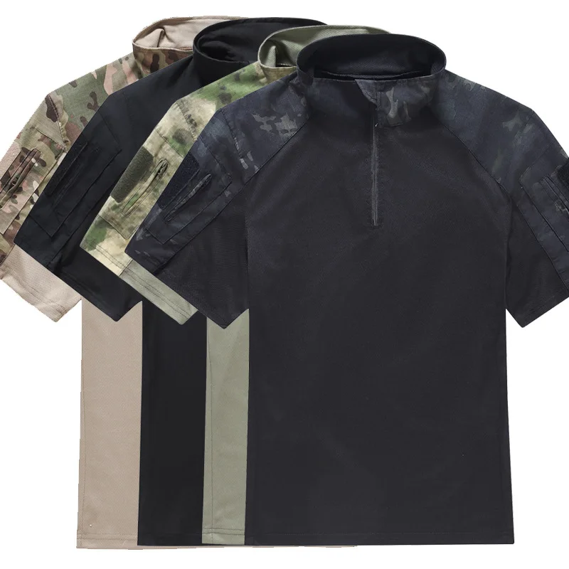 Camiseta táctica camuflaje manga corta secado rápido transpirable - imagen 4