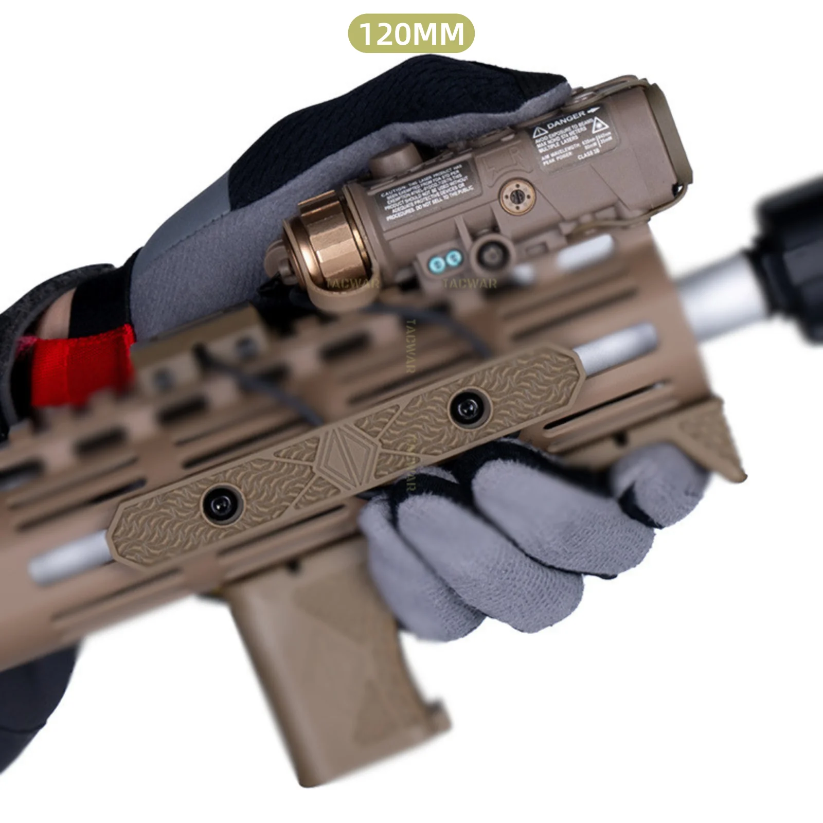 Cubiertas riel M-LOK nailon táctico para protección de manos - imagen 2