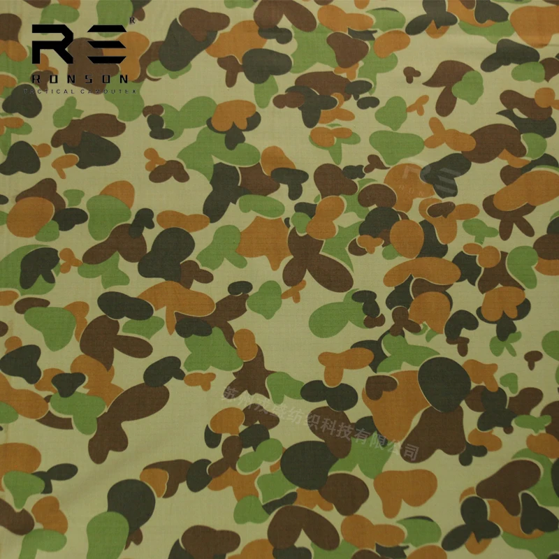 Tela ripstop camuflaje australiano NYCO para equipo táctico uniformes