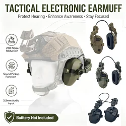 Orejeras electrónicas tácticas para casco – Protección auditiva