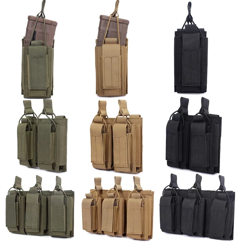 Bolsa revistas MOLLE táctica – Bolsillo carga chaleco - imagen 3