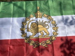 Bandera de Irán León y Sol para exterior en poliéster resistente