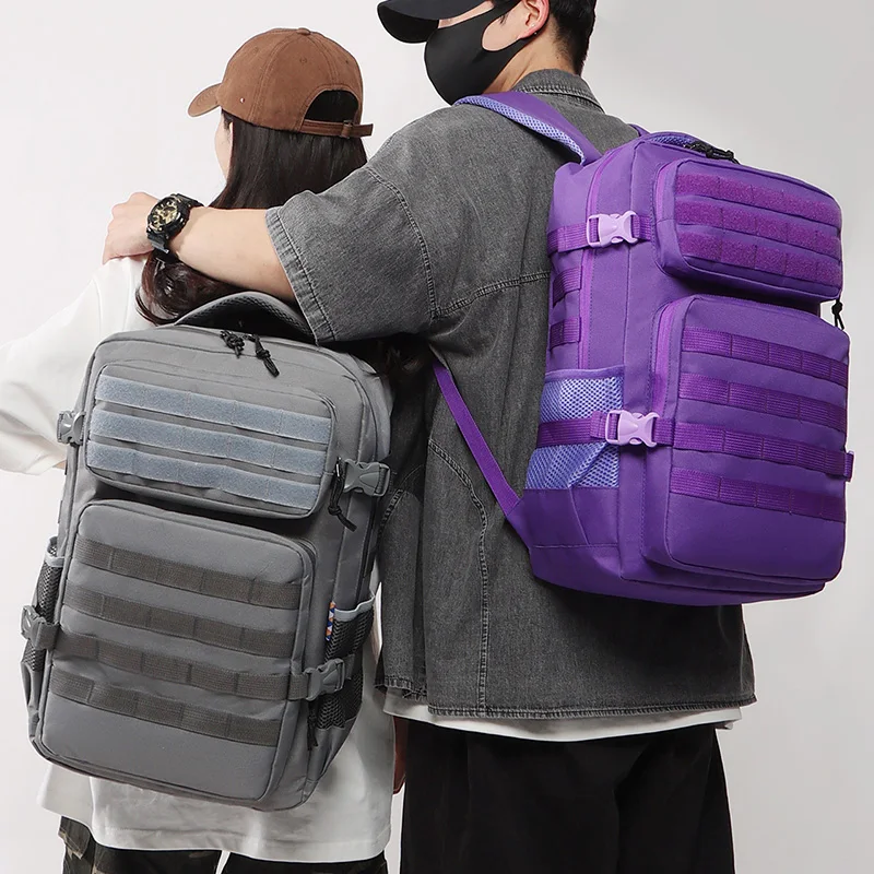 Mochila táctica MOLLE grande – Camuflaje para senderismo y montaña - imagen 2