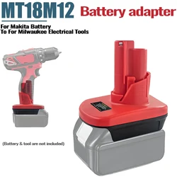 Adaptador de batería para herramientas Makita a Milwaukee ion-litio
