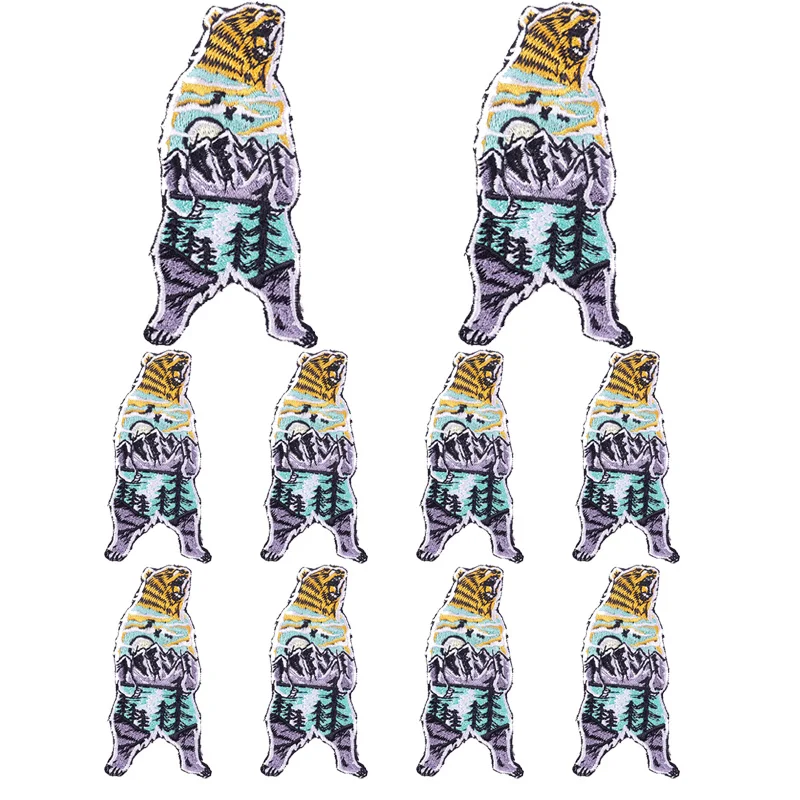 Parche bordado animal exterior aventura – termo adherente ropa tactica - imagen 2