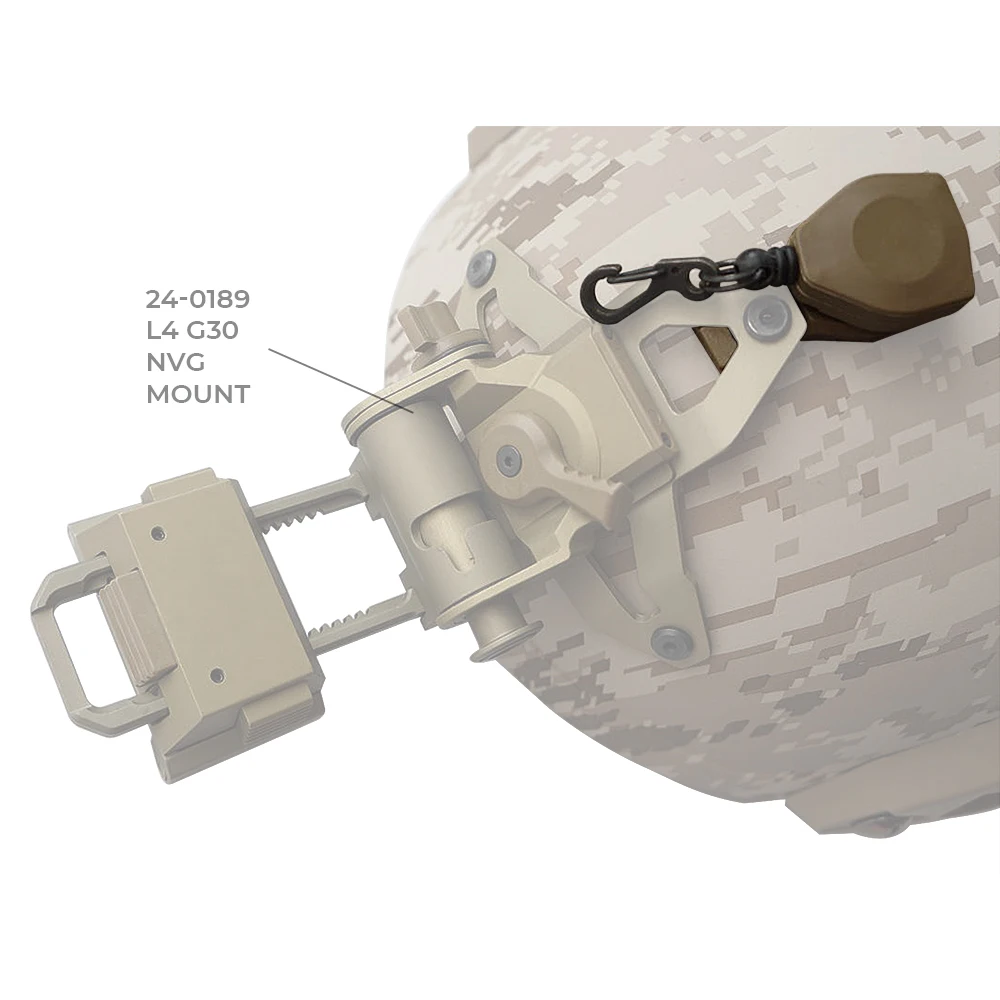 Cordón NVG retenedor para casco táctico con soporte de tres orificios - imagen 5